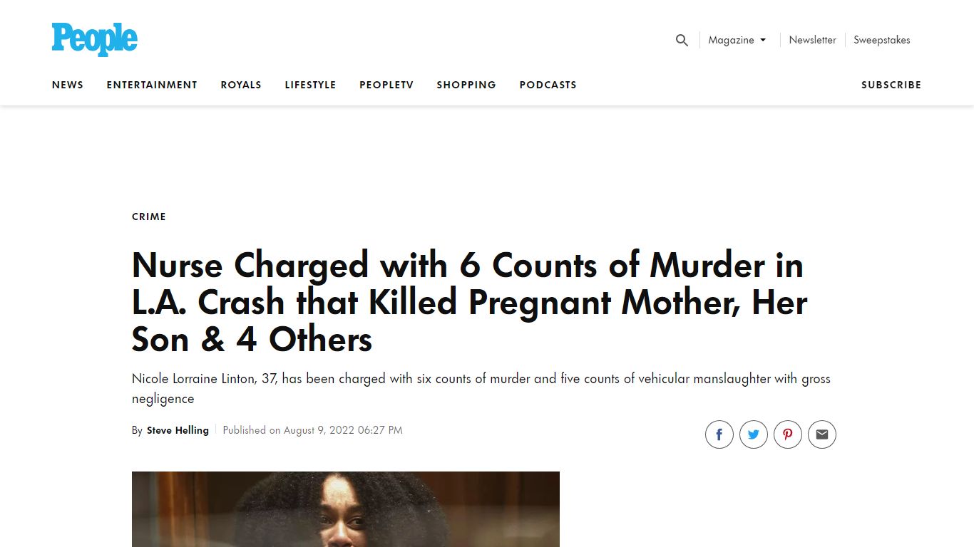 Nurse Charged with Murder After Crash Kills Pregnant Mom, Son & Others